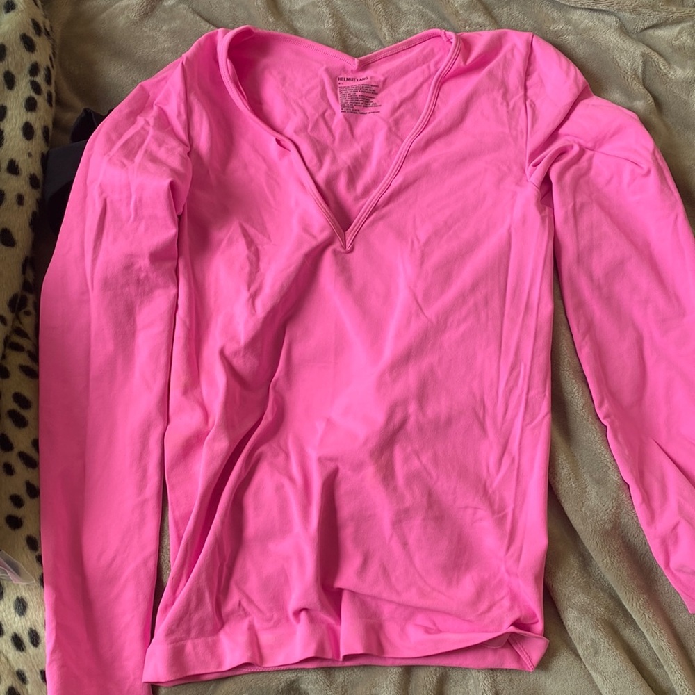 Helmut Lang pink Active top